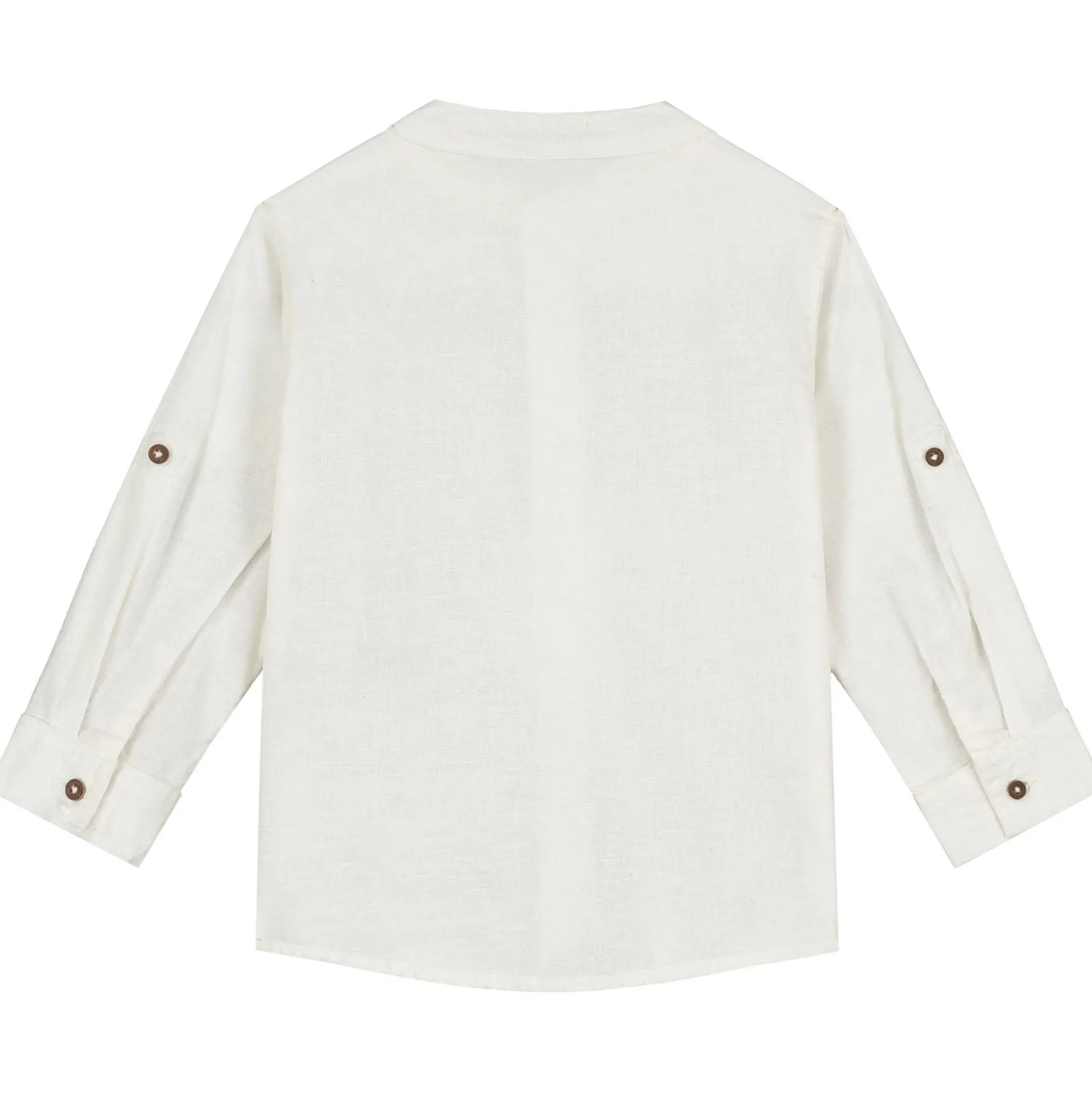 Prénatal peuter blouse lange mouwen effen wit