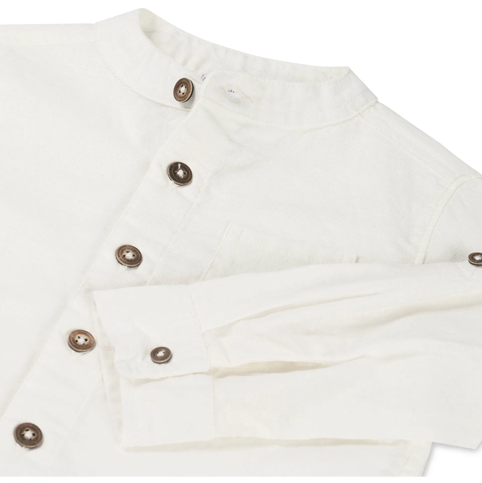 Prénatal peuter blouse lange mouwen effen wit