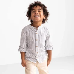 Prénatal peuter blouse lange mouwen strepen blauw