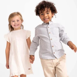 Prénatal peuter blouse lange mouwen strepen blauw