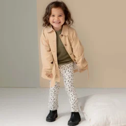 Prénatal peuter broek  all over print bruin