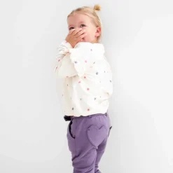 Prénatal peuter broek  effen paars