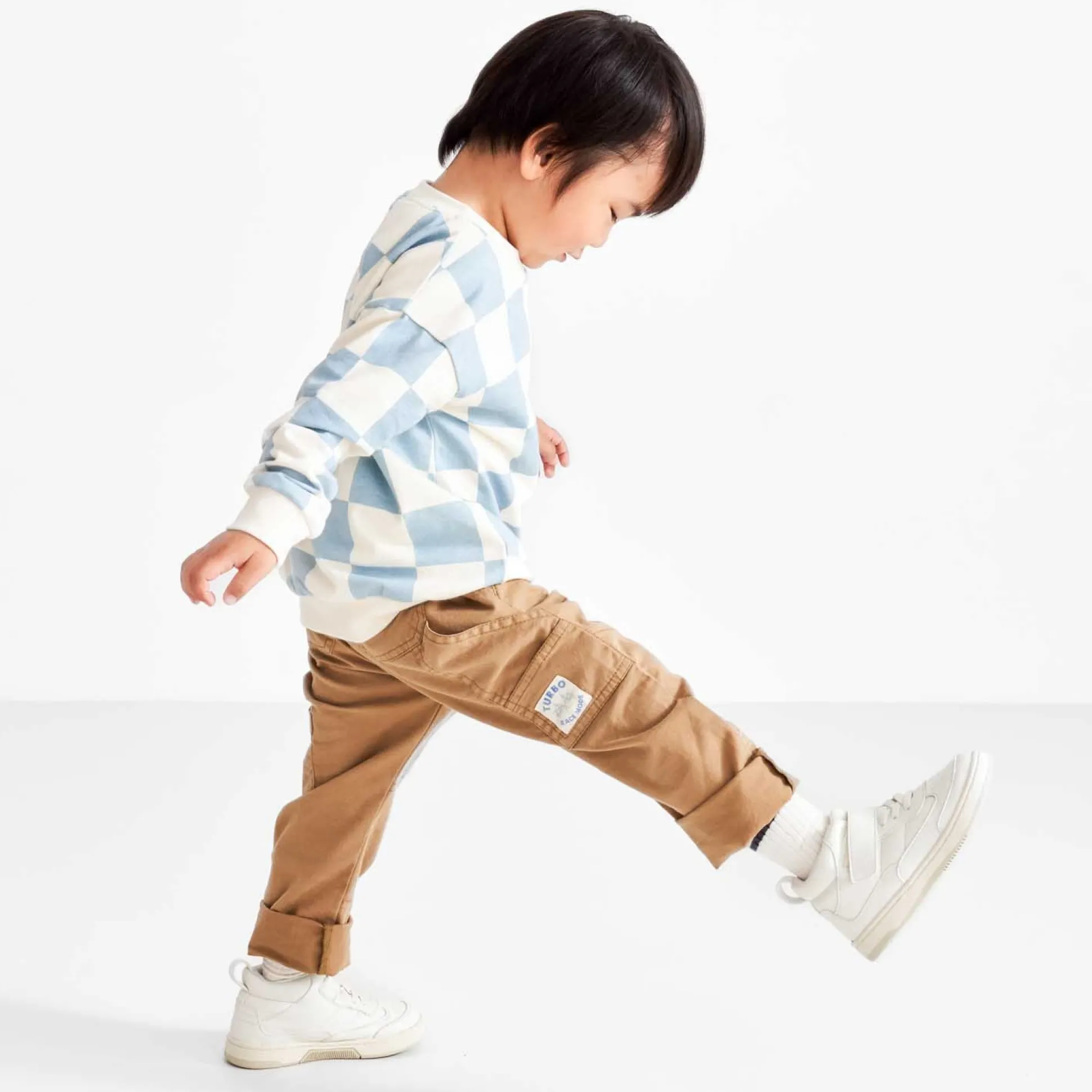 Prénatal peuter broek effen bruin