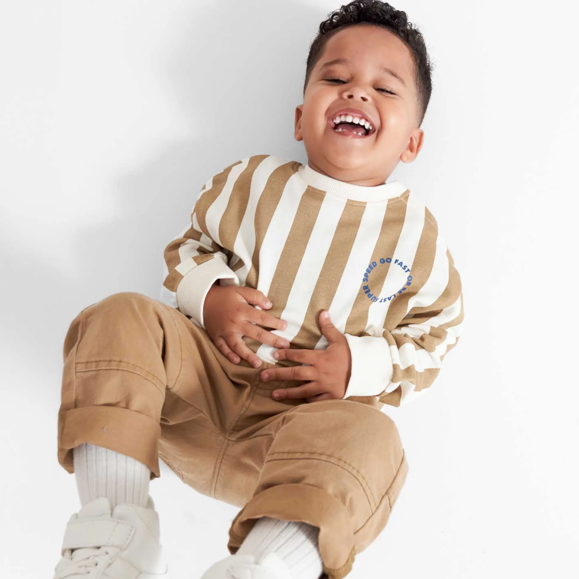 Prénatal peuter broek effen bruin