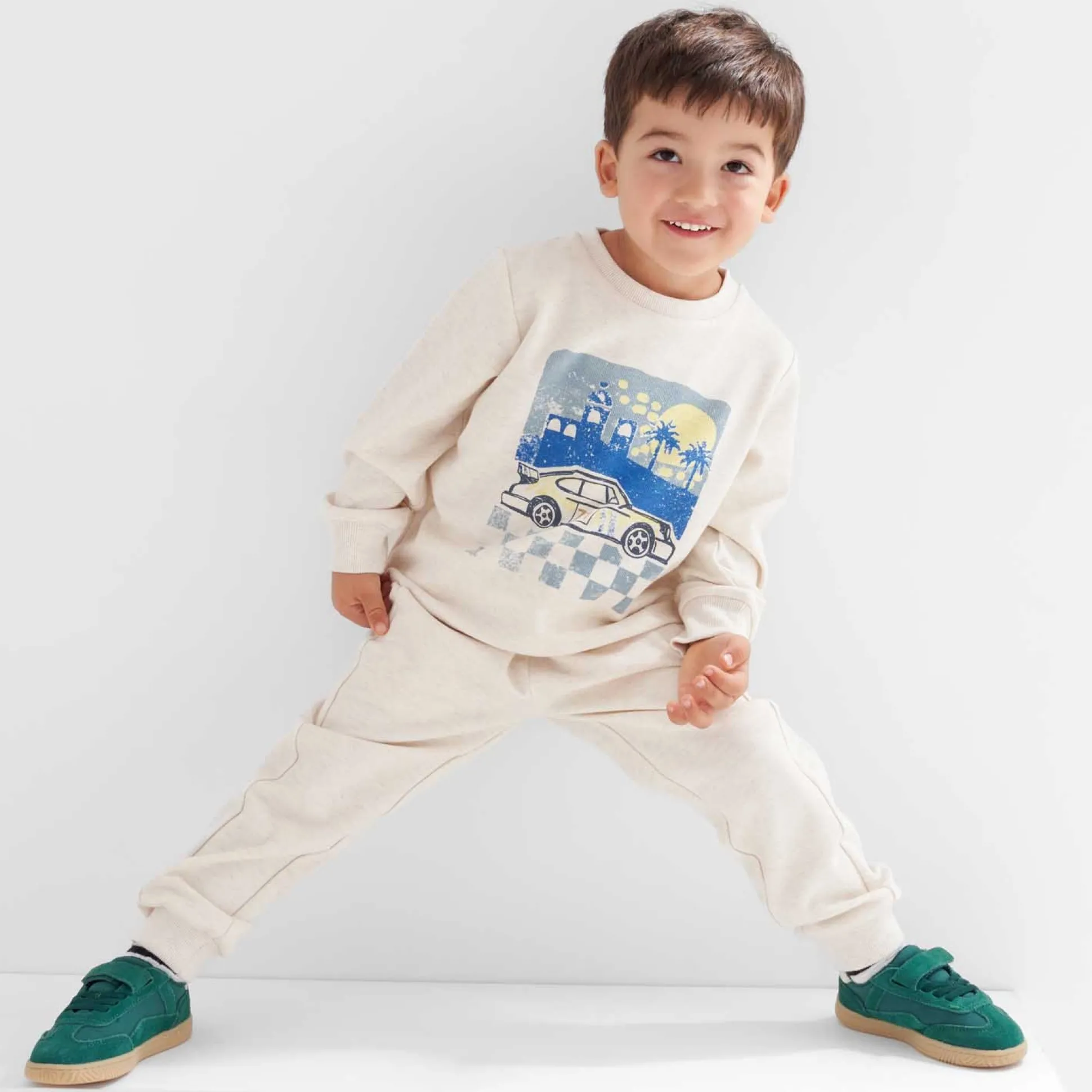 Prénatal peuter broek effen beige