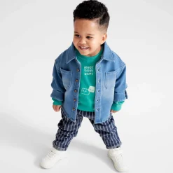 Prénatal peuter broek  strepen blauw