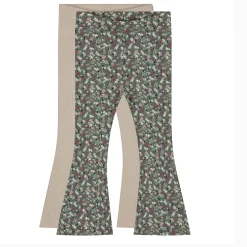 Prénatal peuter broeken 2 stuks  all over print beige