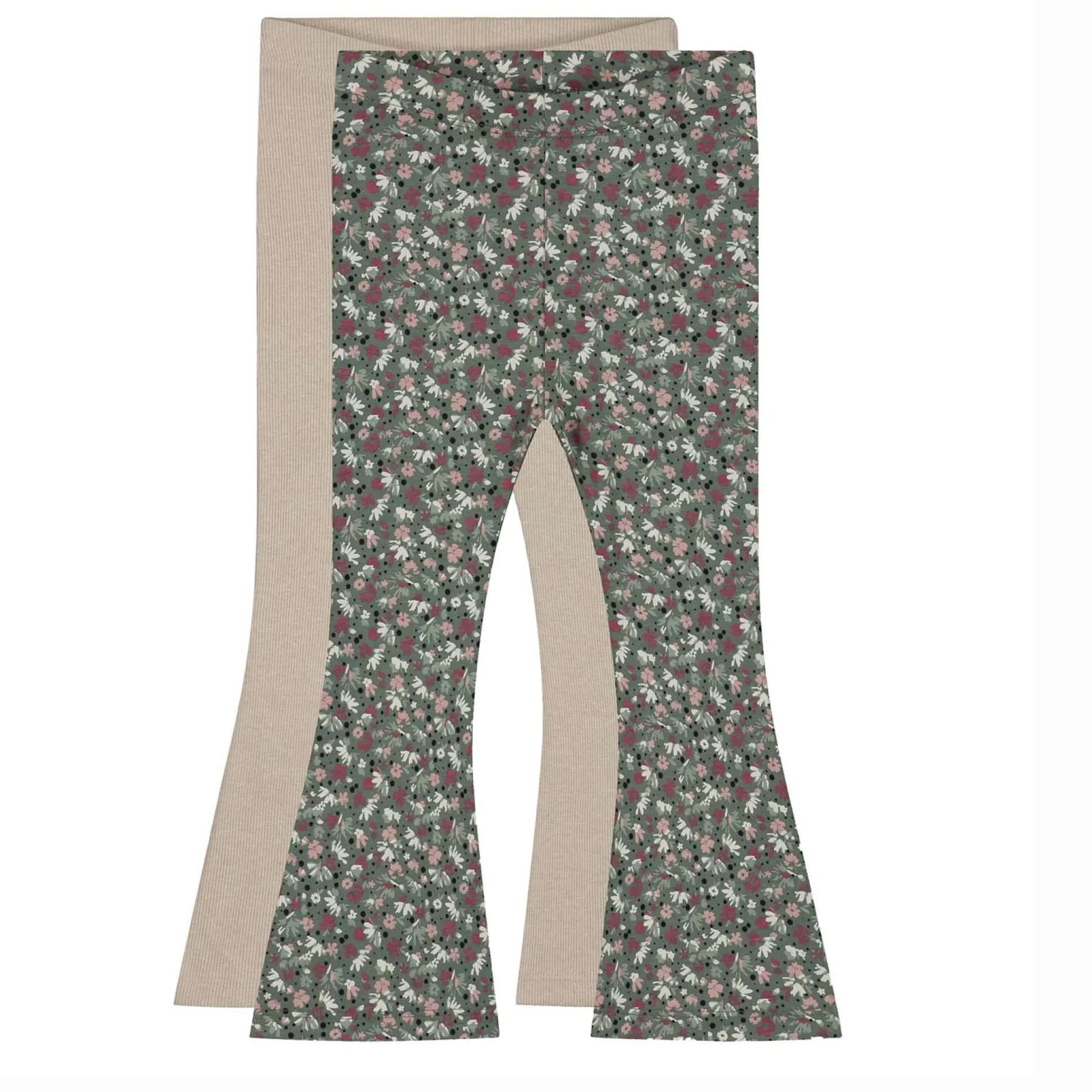 Prénatal peuter broeken 2 stuks all over print beige