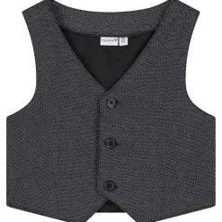 Prénatal peuter gilet mouwloos effen grijs