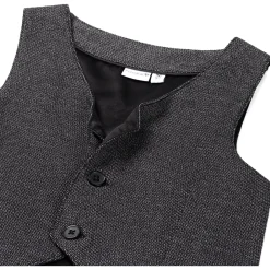 Prénatal peuter gilet mouwloos effen grijs