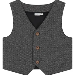 Prénatal peuter gilet mouwloos all over print grijs