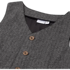 Prénatal peuter gilet mouwloos all over print grijs