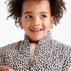 Prénatal peuter gilet mouwloos panterprint bruin