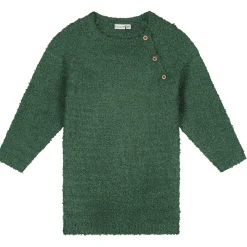 Prénatal peuter jurk lange mouwen effen groen