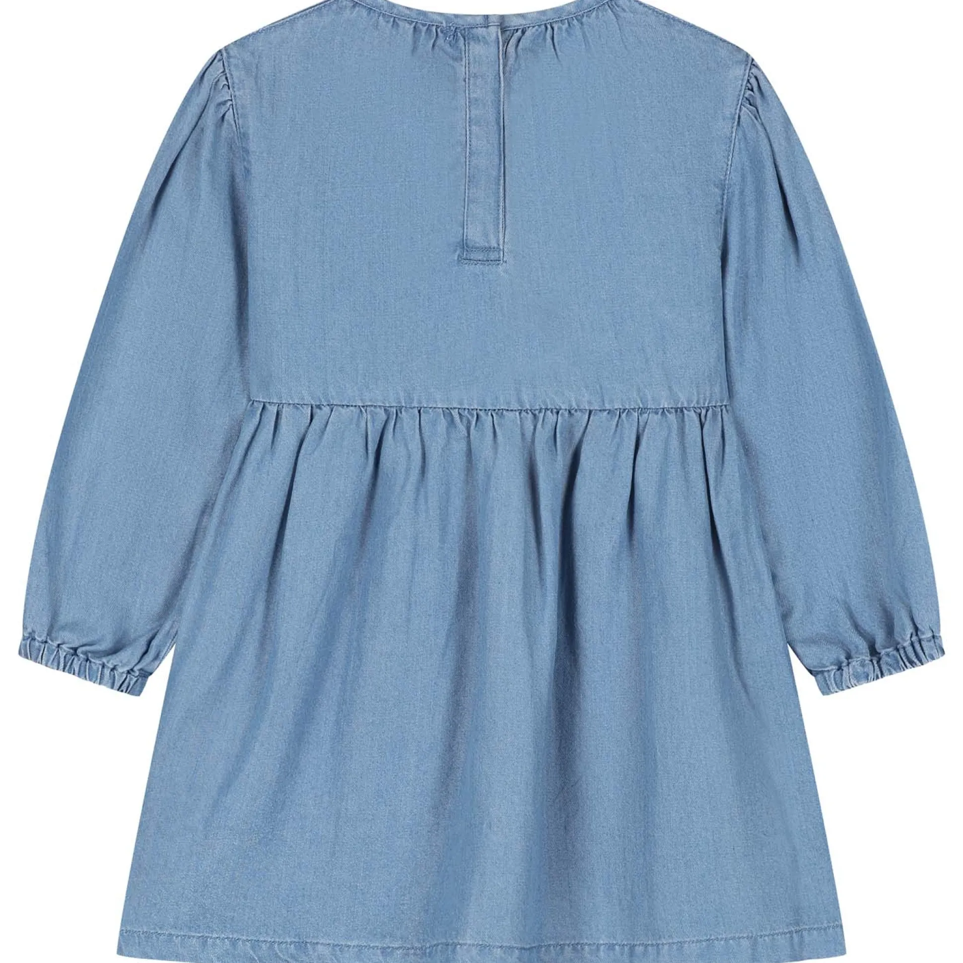 Prénatal peuter jurk lange mouwen effen blauw