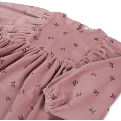 Prénatal peuter jurk lange mouwen all over print roze