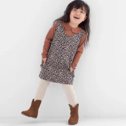 Prénatal peuter jurk mouwloos dierenprint multi