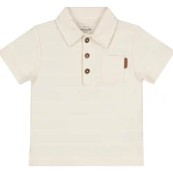 Prénatal peuter polo korte mouwen effen beige