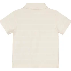 Prénatal peuter polo korte mouwen effen beige