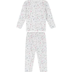 Prénatal peuter pyjama bloem wit