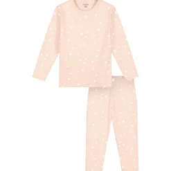 Prénatal peuter pyjama hartjes roze