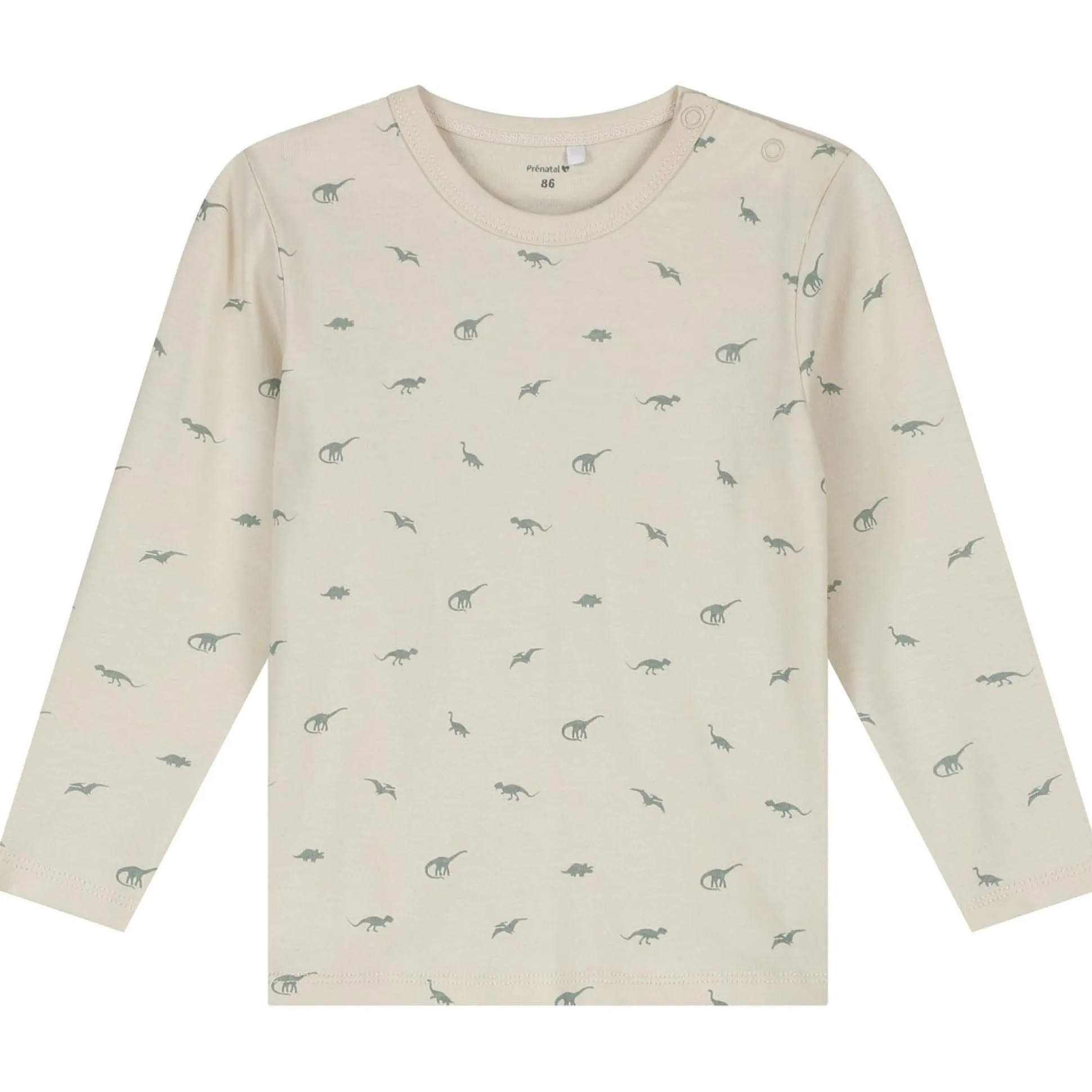 Prénatal peuter pyjama kleine dino beige