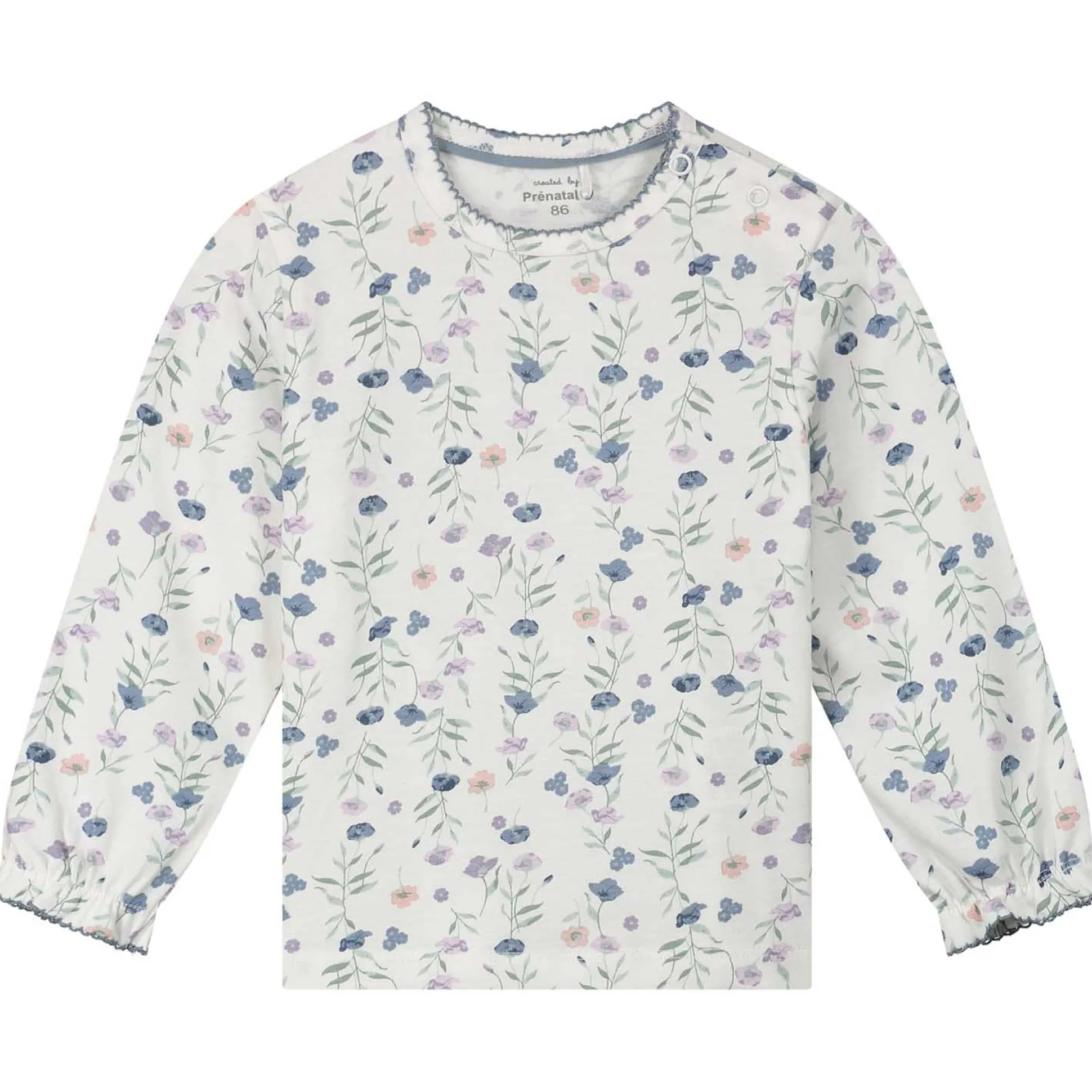 Prénatal peuter pyjama poppy bloem wit