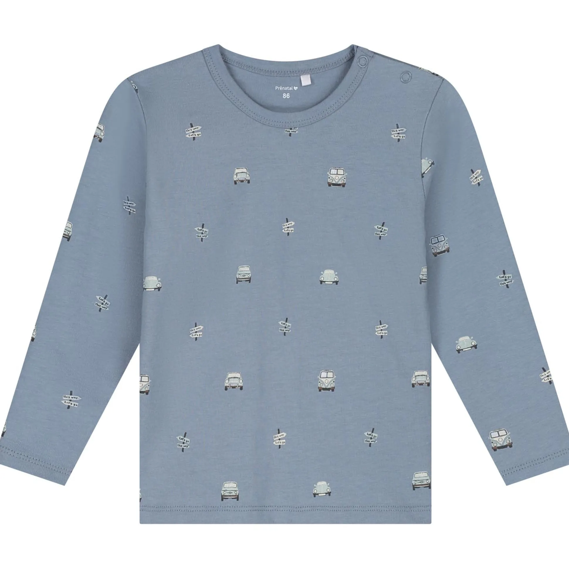 Prénatal peuter pyjama retro auto blauw