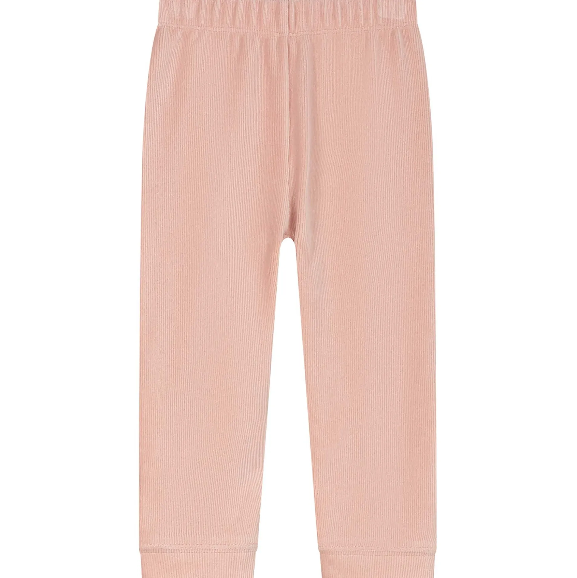 Prénatal peuter pyjama rib velour roze