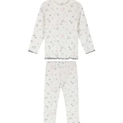 Prénatal peuter pyjama romantische rib wit