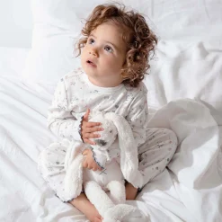 Prénatal peuter pyjama romantische rib wit