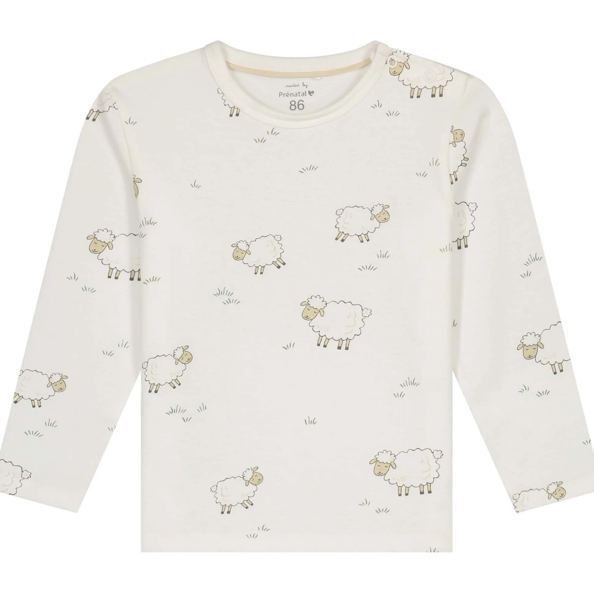 Prénatal peuter pyjama Schapen wit