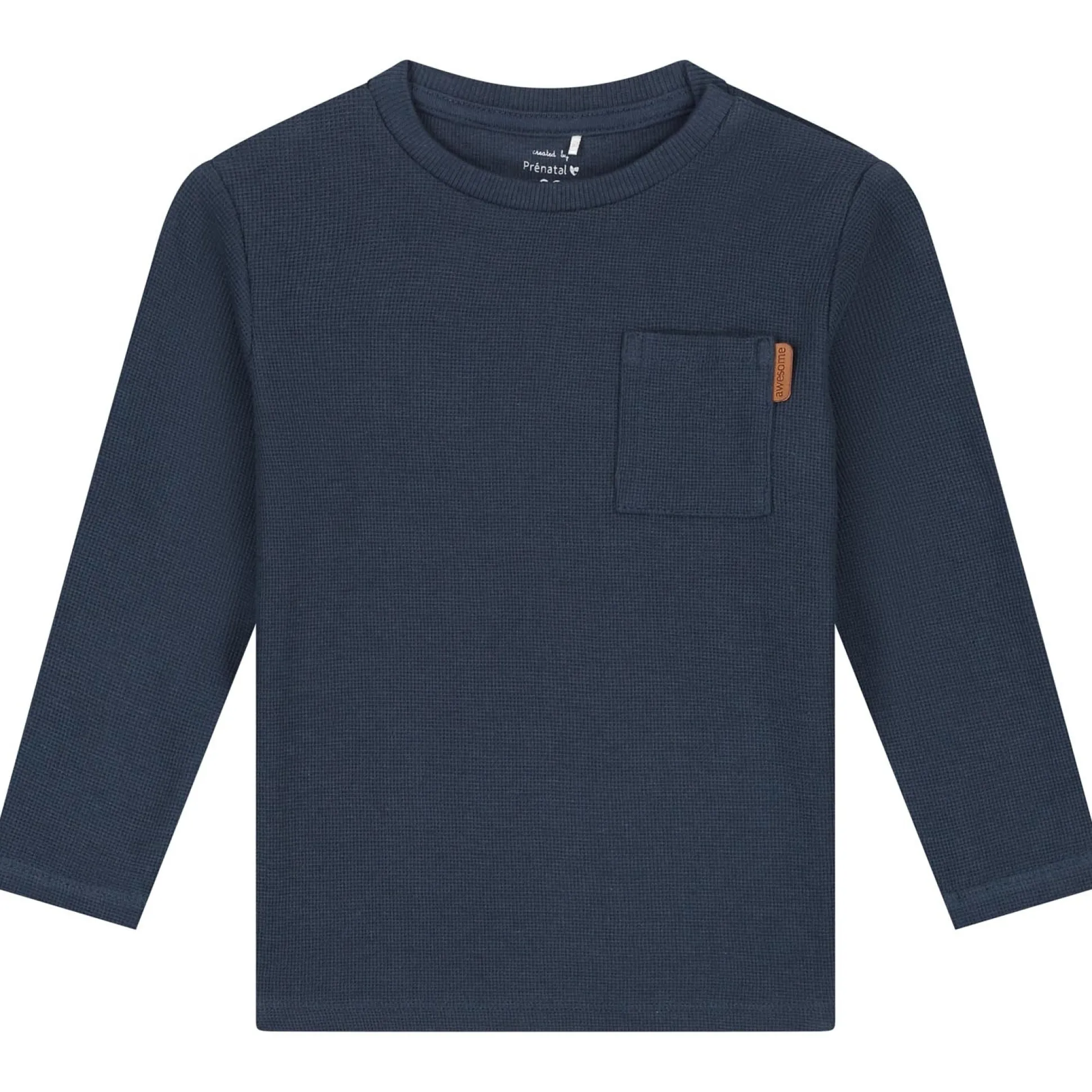 Prénatal peuter shirt 2 stuks lange mouwen strepen blauw