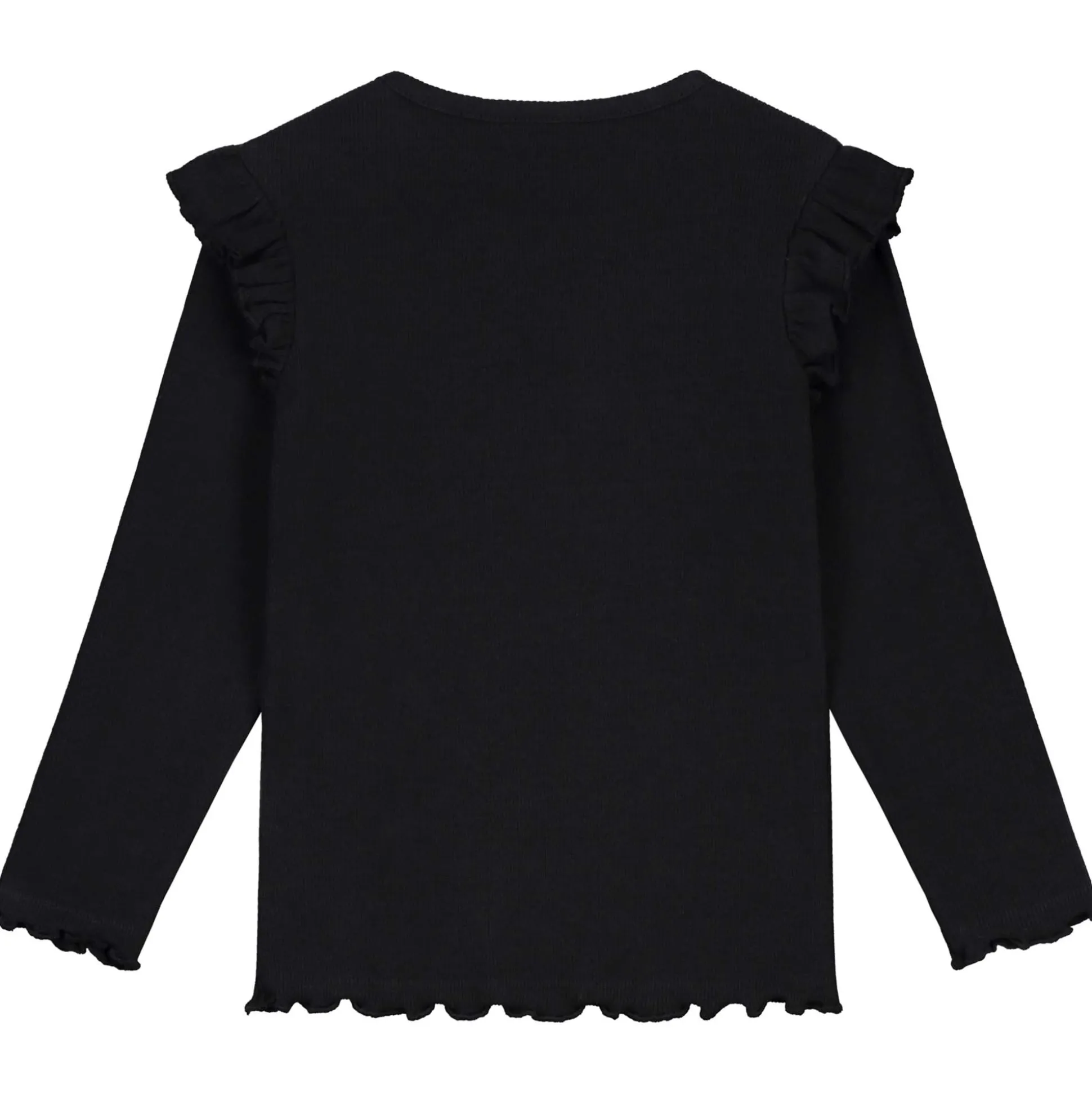 Prénatal peuter shirt lange mouwen effen zwart