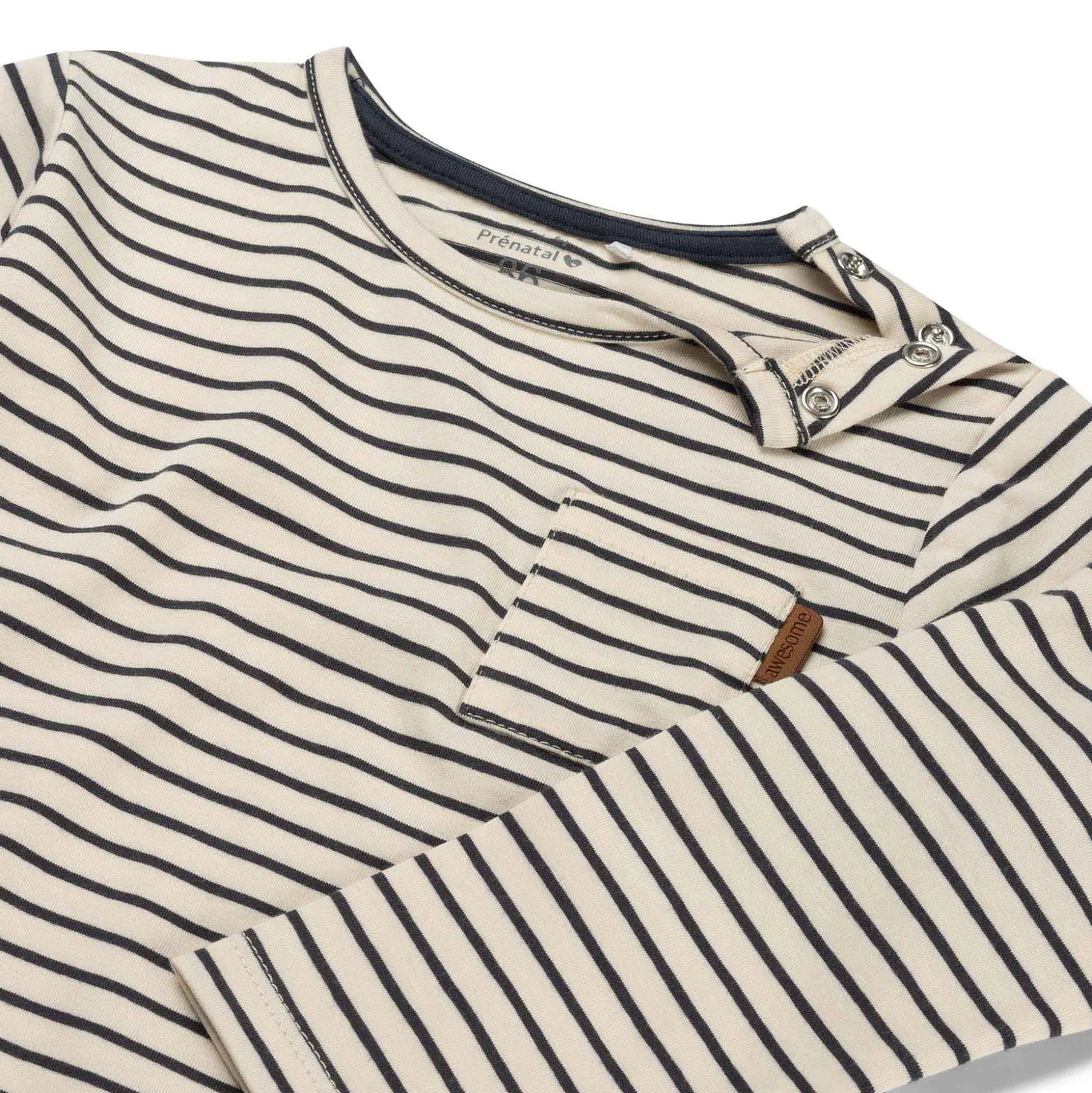 Prénatal peuter shirt lange mouwen strepen blauw