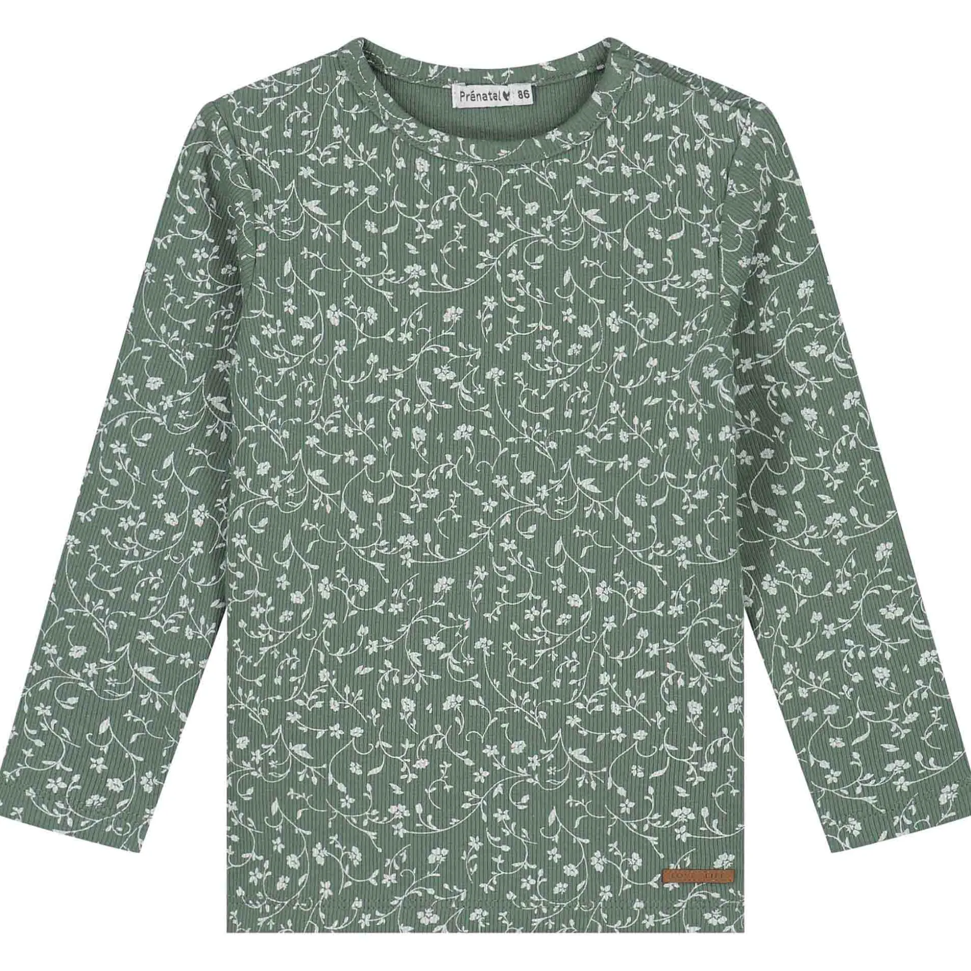 Prénatal peuter shirt lange mouwen all over print groen