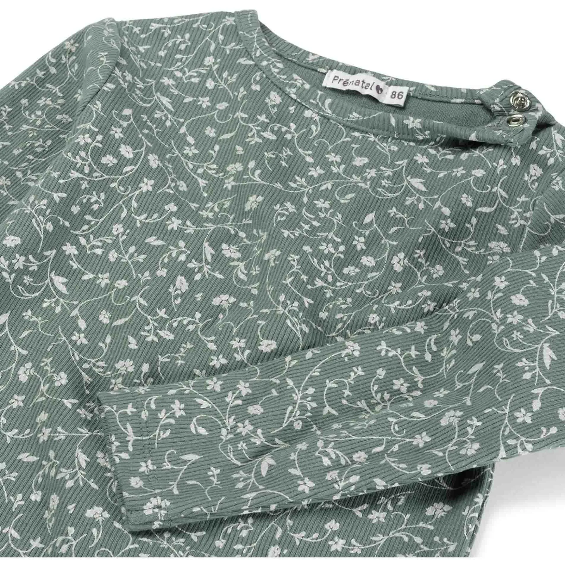 Prénatal peuter shirt lange mouwen all over print groen
