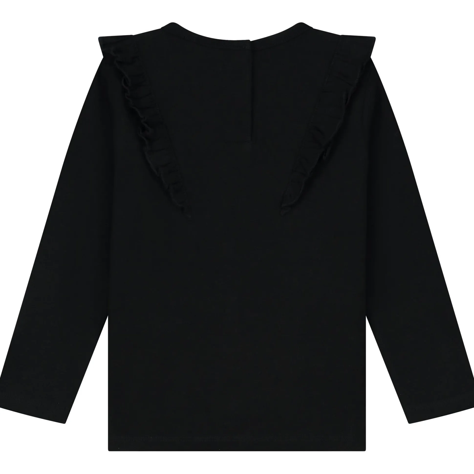 Prénatal peuter shirt lange mouwen effen zwart