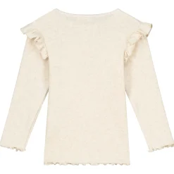 Prénatal peuter shirt lange mouwen effen beige
