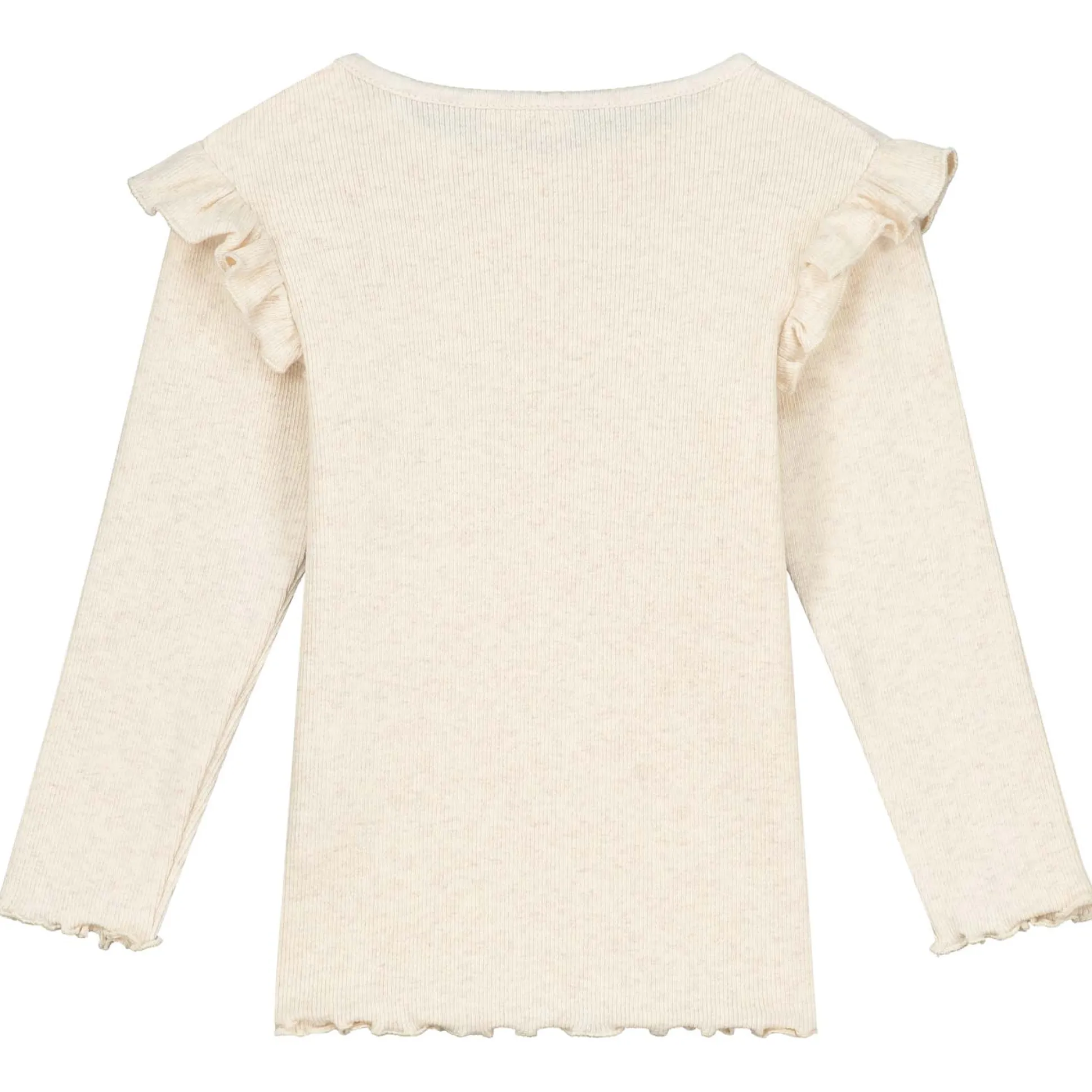 Prénatal peuter shirt lange mouwen effen beige