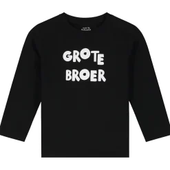 Prénatal peuter shirt lange mouwen printopdruk zwart
