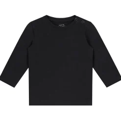 Prénatal peuter shirt lange mouwen effen zwart