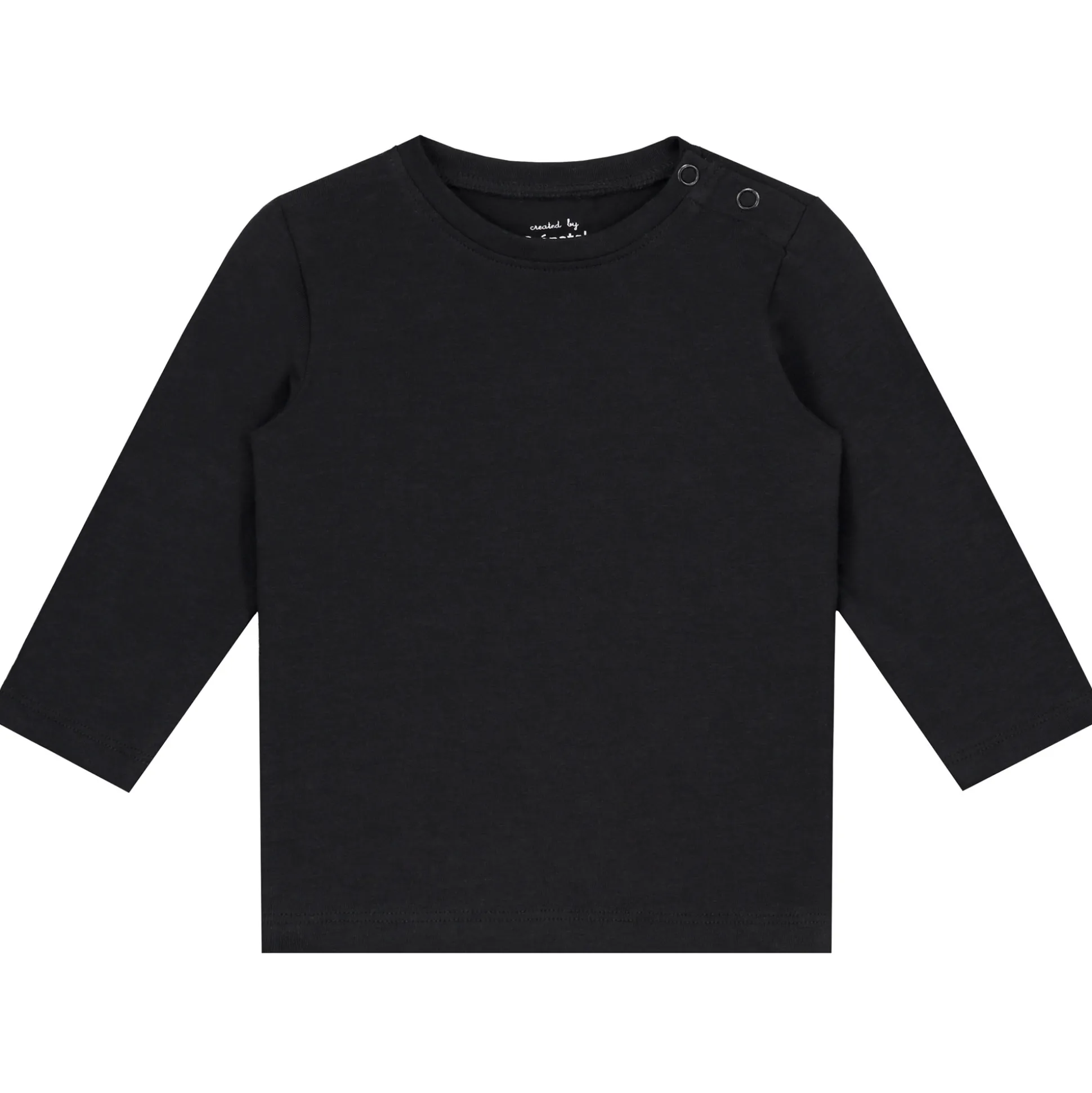 Prénatal peuter shirt lange mouwen effen zwart