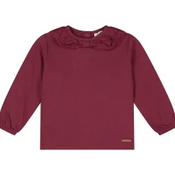 Prénatal peuter shirt lange mouwen effen rood