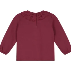 Prénatal peuter shirt lange mouwen effen rood