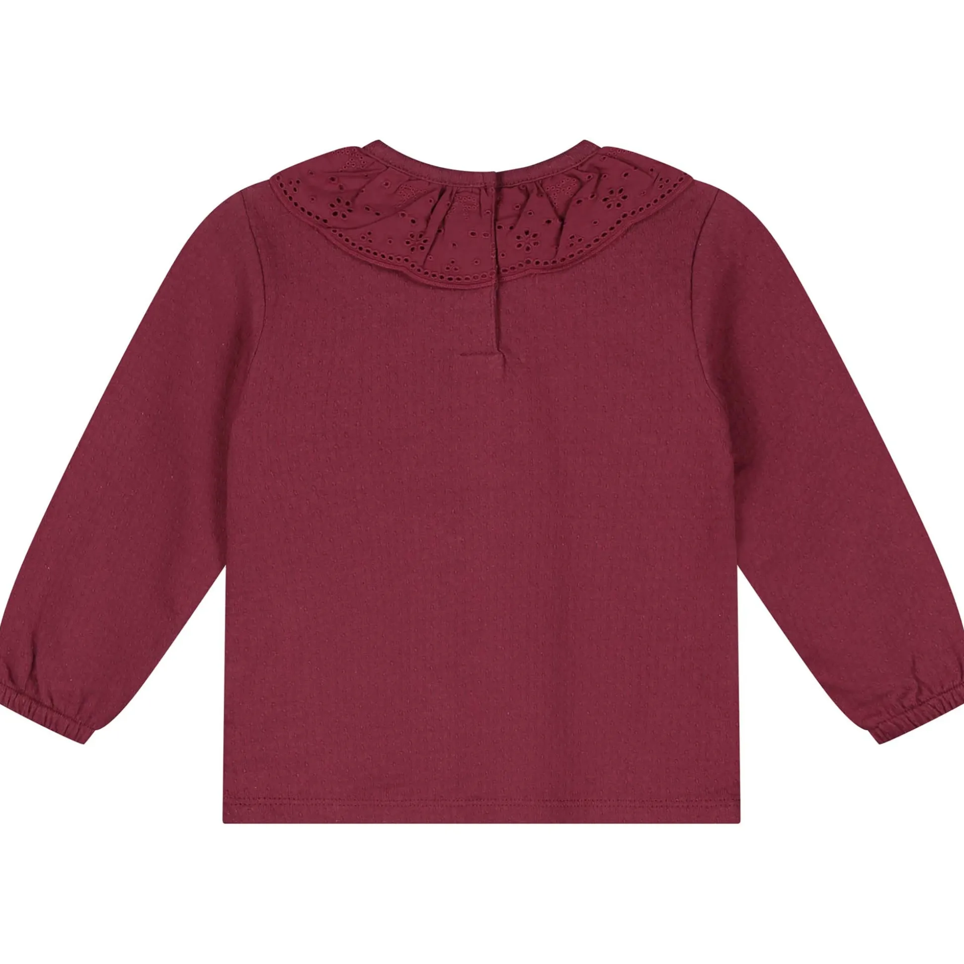 Prénatal peuter shirt lange mouwen effen rood