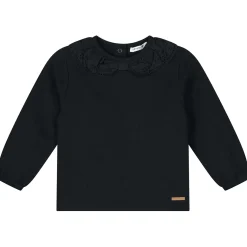Prénatal peuter shirt lange mouwen effen zwart