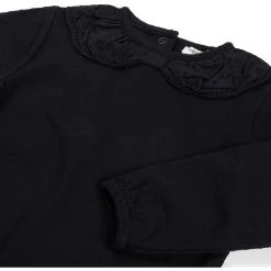 Prénatal peuter shirt lange mouwen effen zwart