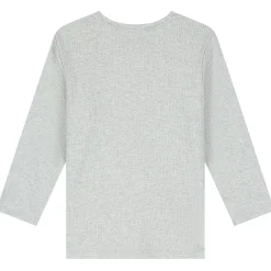 Prénatal peuter shirt lange mouwen effen grijs