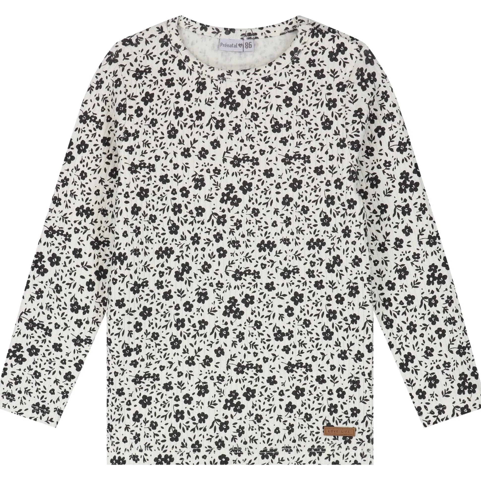 Prénatal peuter shirt lange mouwen bloemen multi